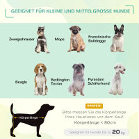 Erhöhtes Hundebett mit Baldachin, Haustierbett, Hundeliege outdoor mit Dach, Atmungsaktiv, Taftstoff für Camping Kaffee 92 x 76 x 90 cm