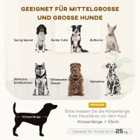 Hundesofa Hundecouch, Waschbarer Bezug, Haustiersofa mit Rückenlehne und Holzbeine, Katzensofa, für mittelgroße Hunde unter 25 kg, Dunkelgrau