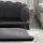 Hundesofa Hundecouch, Waschbarer Bezug, Haustiersofa mit Rückenlehne und Holzbeine, Katzensofa, für mittelgroße Hunde unter 25 kg, Dunkelgrau