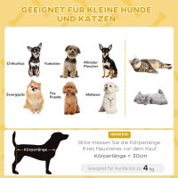 Haustierbett für Katzen und Hunde, Seegras, waschbares Kissen, 48 cm x 48 cm x 24,5 cm, Beige + Khaki - Natur