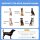 Outdoor-Hundeschlafplatz Wetterfestes Hundebett, mit Baldachin, klappbar, 122 x 92 x 108 cm, Blau + Schwarz