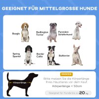 Haustierbett mit Baldachin, Hundebett, klappbar, wetterbeständig, Blau