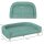 Hundebett Hundesofa Haustiersofa, Eukolyptusholz, 98 x 67 x 25 cm, Grün