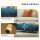 Hundesofa, Haustiersofa, Haustierbett, abnehmbares u, waschbares Polster, Natur+ Dunkelblau