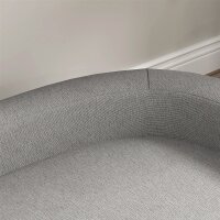 Hundesofa für große Hunde bis 30 kg, gepolsterte, Kiefernholzbeine, 98 x 67 x 25 cm, Grau