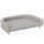 Hundesofa für große Hunde bis 30 kg, gepolsterte, Kiefernholzbeine, 98 x 67 x 25 cm, Grau