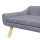 Haustiersofa Hundesofa, Skandidesign, abnehmbares Polster, Samtoptik, 102 cm x 58,5 cm x 42,5 cm, Grau + Natur