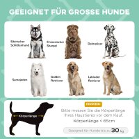 Hundebett Outdoor-Hundebett, wetterbeständig, erhöhtes Gestell, 106 x 76 x 94 cm, Hellgrau