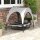Hundebett Outdoor-Hundebett, wetterbeständig, erhöhtes Gestell, 106 x 76 x 94 cm, Hellgrau