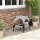 Hundebett mit Dach, Outdoor, tragbar, wasserabweisend, bis 30 kg, 61 x 46 x 63 cm, Hellgrau
