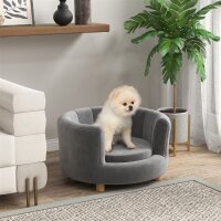 Haustierbett für Hunde und Katzen, Holzbeine,...