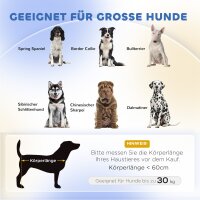 Hundebett Hundesofa Haustiersofa, Eukolyptusholz, 98 x 67 x 25 cm, Blau