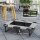 Erhöhtes Hundebett klappbar Haustierbett, Outdoor Hundeliege mit Netzdesign Hellgrau Oxford 75 x 51 x 18 cm