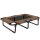 Erhöhtes Hundebett klappbar Haustierbett, Outdoor Hundeliege mit Netzdesign Kaffee Oxford 75 x 51 x 18 cm