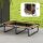 Erhöhtes Hundebett klappbar Haustierbett, Outdoor Hundeliege mit Netzdesign Kaffee Oxford 75 x 51 x 18 cm