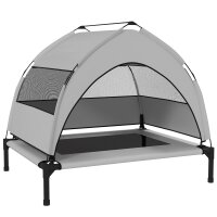 Hundeliege Outdoor mit Dach, Erhöhtes Hundebett...