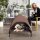 Hundeliege Outdoor mit Dach, Erhöhtes Hundebett für Mittelgroße Hunde, 76 x 61 x 71cm, Kaffee