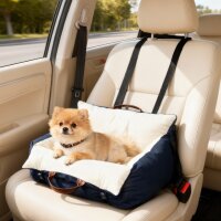 Hundeautositz, 2 Gurte, waschbare Bezüge, für...