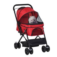 Hundebuggy Hundewagen bis 10kg klappbar verstellbares...