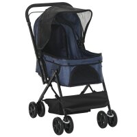 Hundewagen Hundebuggy bis 10kg verstellbares Vordach...