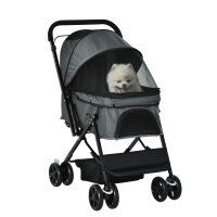 Hundebuggy Hundewagen bis 10 kg Klappbar Netzfenster...