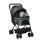 Hundebuggy Hundewagen bis 10 kg Klappbar Netzfenster Ablagekorb verstellbares Vordach Dunkelgrau 76,5 x 52 x 95 cm