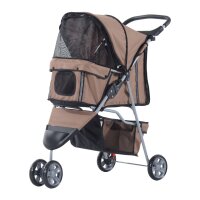 Hundebuggy Hundewagen bis 10 kg Klappbar Bodenkorb 2...