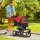 Hundewagen Hundebuggy mit 3 Rädern klappbar bis 10 kg Oxford Rot+Schwarz 109,5 x 54,5 x 106,5 cm
