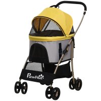 2-in-1 Hundebuggy Hundetrolley bis 10 kg klappbar...