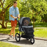 Hundewagen Hundetrolley mit Jogger-Funktion bis 20 kg...