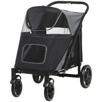 Hundewagen Hundebuggy bis 30kg faltbar verstellbares...