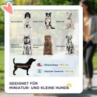 Hundewagen Hundebuggy bis 30kg faltbar verstellbares Vordach Aufbewahrungskorb 112 cm x 65 cm x 100 cm, Grau