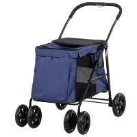Hundetrolley bis 20kg klappbar Kissen 3 Seitentaschen 102...