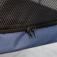 Hundetrolley bis 20kg klappbar Kissen 3 Seitentaschen 102 cm x 62 cm x 105 cm Blau