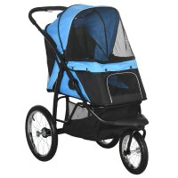 Hundewagen Hundetrolley mit Jogger-Funktion bis 20 kg...