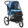 Hundewagen Hundetrolley mit Jogger-Funktion bis 20 kg Klappbar Netzfenster, Ablagekorb, Blau, 111 x 58 x 107 cm
