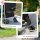2-in-1 Hundewagen und Transportkorb bis 10 kg Klappbar Netzfenster Bodenkorb 82 cm x 49,5 cm x 98 cm Schwarz