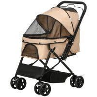 Hundewagen Hundebuggy klappbar, 1 Korb, 2 Bremsen, inkl,...