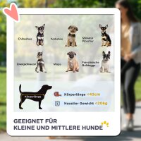 Hundewagen, klappbar, Sonnenschutz, Netzfenster, Ablagekorb, Dunkelgrün, 111 x 58 x 107 cm