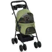 Hundewagen Hundebuggy, klappbar, 2 Sicherheitsleinen, 2...