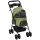 Hundewagen Hundebuggy, klappbar, 2 Sicherheitsleinen, 2 Becherhalter,  67 x 45 x 96 cm, Khaki