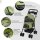 Hundewagen Hundebuggy, klappbar, 2 Sicherheitsleinen, 2 Becherhalter,  67 x 45 x 96 cm, Khaki