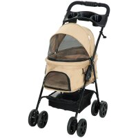 Hundewagen Hundebuggy, klappbar, 2 Sicherheitsleinen, 2...