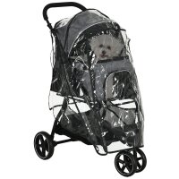 Hundebuggy Haustierwagen bis 10kg klappbar Regenschutz 2...