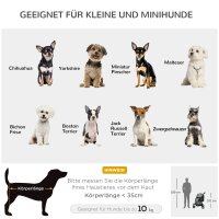Hundebuggy Haustierwagen bis 10kg klappbar Regenschutz 2 Sicherheitsleinen 83cm x 55cm x 101cm Grau + Schwarz