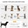 Hundbuggy Haustierbuggy Haustiertransporter bis 10kg klappbar verstellbare Trageriemen abnehmbarer Korb 81 x 58 x 97,5 cm Schwarz + Blau + Weiß