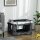 Hundbuggy Haustierbuggy bis 10kg klappbar abnehmbarer Korb 81 x 58 x 97,5 cm Schwarz + Grau + Weiß