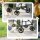 Hundbuggy Haustierbuggy Hundewagen, klappbar, abnehmbarer Korb, 81 x 58 x 97,5 cm, Schwarz+Dunkelgrün+Weiß