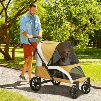 Hundewagen, Faltbarer Hundebuggy für...