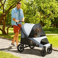 Hundewagen, Faltbarer Hundebuggy für...